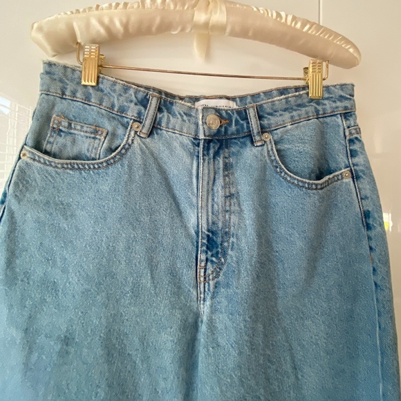 NWOT Zara Hi-Rise Culotte Jeans Blue 28 - Picture 2 of 6